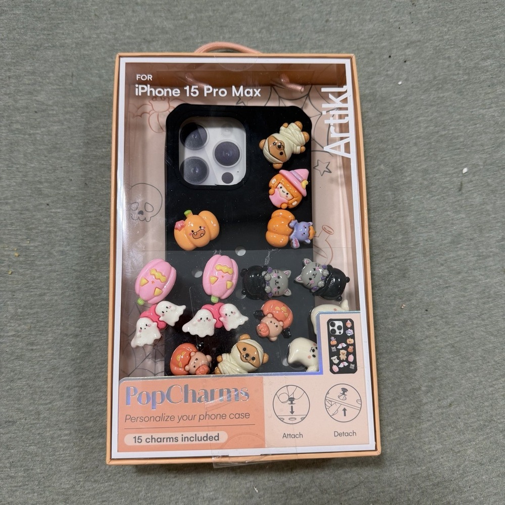 Artikl iPhone 15 Pro Max POP CHARMS HALLOWEEN  Phone Case with 15 Charms